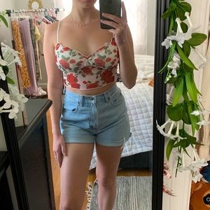 Forever 21 Floral Lace Tank Top